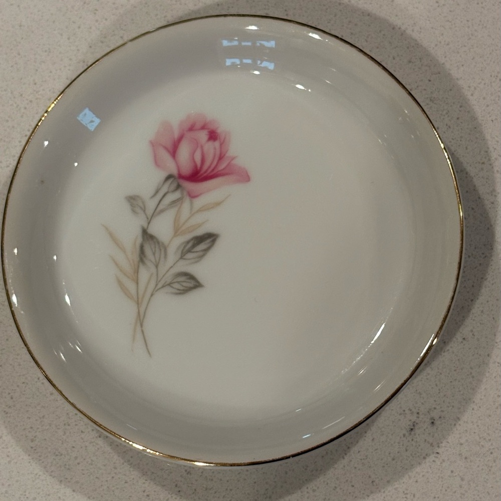 Vintage Camelot American Rose 1655 Mini Dish